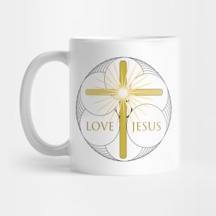 Jesus Love - Christian Cross Mug